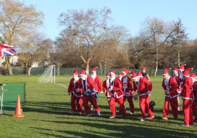 Santas during previous runs in Wimborne Picture: Wimborne Rotary