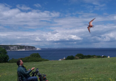 FAR AND WIDE Pterodactyls made by Dorset-based Jurassic Kites, flown in Swanage