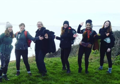 The Coast Busters group during their 25-mile trek for Margaret Green Animal Rescue