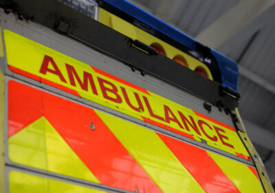 Back of ambulance