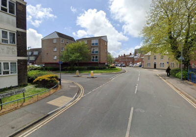 The attack happened in Skinner Street, Poole, near the junction with Perry Gardens. Photo: Google