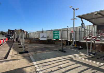 The site after the building had gone. Photo: Chris Loder MP
