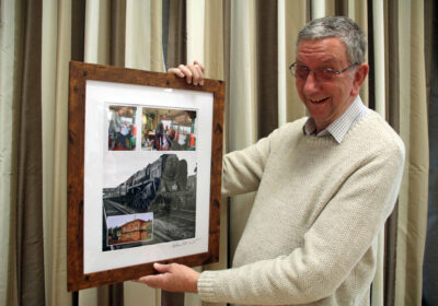 Alan Greatbatch at Corfe Castle station signal box PHOTO: Andrew pm Wright