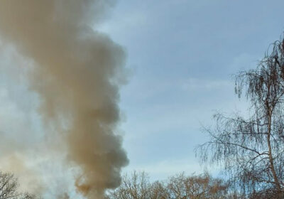 College building fire. Photo: DWFRS