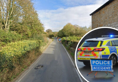 B3157 at Goose Hill, Portesham, where the crash happened. From Google.