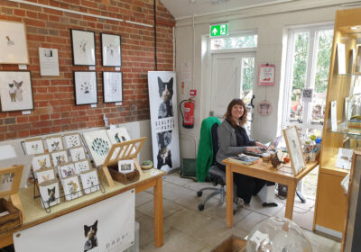 Resident artist Sarah Redmond–Fareham at Walford Mill