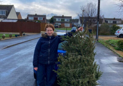 A Christmas tree collection is one of the ways Scarlet Sutcliffe has raised money