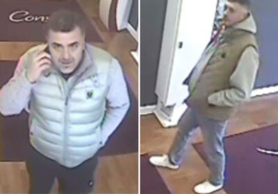 The two people they would like to trace in connection with the incident. Photo: Dorset Police