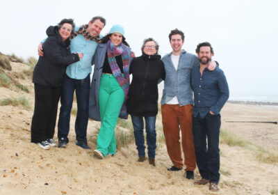 In the picture (from left) Clare Rose, Ben Winter, Millie Winter, Sally Winter, Sam Winter, Ben Winter