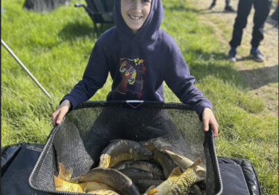 Harry Cryer weighed in with 97lb 6oz at Todber Manor on Homeground Lake, beating his brother, Jack, by just one pound