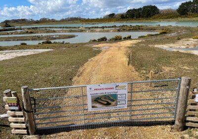 Lysander Lake is about three acres and will be used for coarse fishing with Lucy’s Pool, about a third of the size, stocked with carp