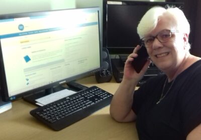 Linda Cowling, a volunteer with East Dorset and Purbeck Citizens Advice