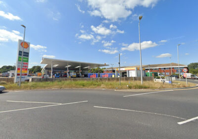 The incident unfolded at Creekmoor Service Station in Poole, police said