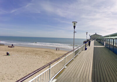 The incident unfolded off Bournemouth Pier on Wednesday afternoon. Picture: Google