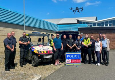 Multiple agencies, including the police and fire services, were involved in the operation. Pictures: Dorset Police