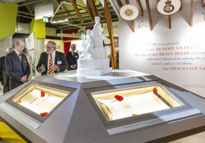 HRH The Duke of Kent in the new Memorial Room