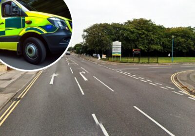 An ambulance was involved in a crash with a Ford Fiesta in Herbert Avenue, Poole. Picture: Google
