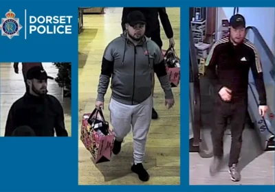 Officers are keen to trace these people after incidents at John Lewis at Home, in Poole. Picture: Dorset Police