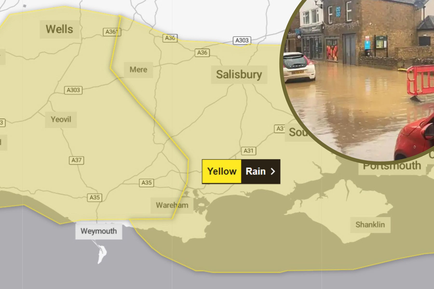 Weather Warning Issued For Somerset, Wiltshire And Dorset On Thursday ...