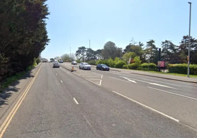 The cyclist was found on Barrack Road, Christchurch, with serious head injuries. Picture: Google