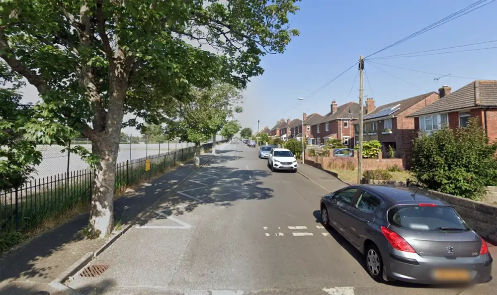 A teenager was allegedly run over in Coburg Road, Dorchester. Picture: Google