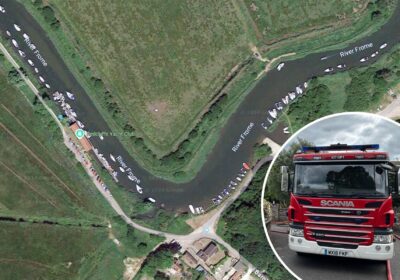 The yacht fire was reported in the Barnhill Road area of Wareham. Picture: Google