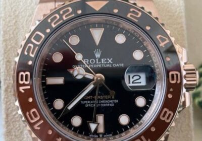 18 carat rose gold Rolex Oyster Perpetual watch Picture: Dorset Police