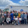 Staff and volunteers from Citizens Advice East Dorset & Purbeck celebrate the Advice Bus first birthday Picture: Citizens Advice