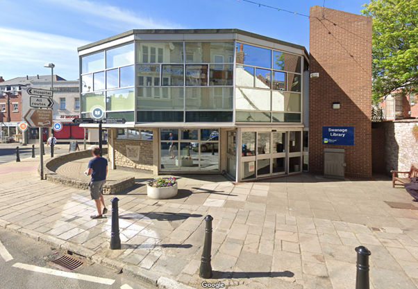 Swanage Library now has reduced opening hours on Saturdays Picture: Google Maps