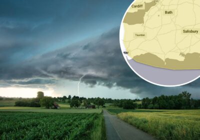 Storms are set to hit Somerset, Wiltshire and Dorset in the next 24 hours. Pictures: Met Office/Pixabay