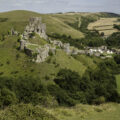 West view of Corfe Castle, Credit National Trust Picture: Mel Peters