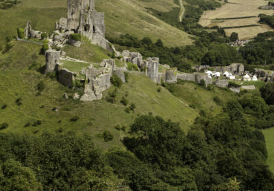 West view of Corfe Castle, Credit National Trust Picture: Mel Peters