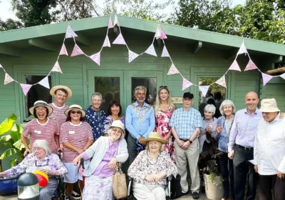 The 21st anniversary party also saw the new summerhouse officially named, The Retreat