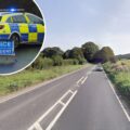 The woman was hurt after a crash on the A35 at Kingston Pond, Dorchester. Picture: Google