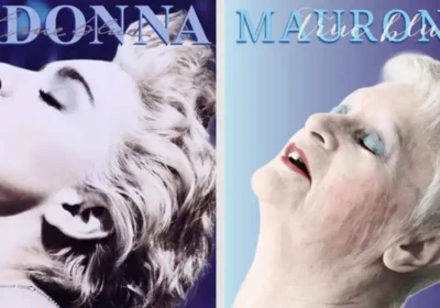 Maureen Capper, 80, as Madonna on her 1986 album, True Blue. Picture: Louise Ahrens/BCP Council