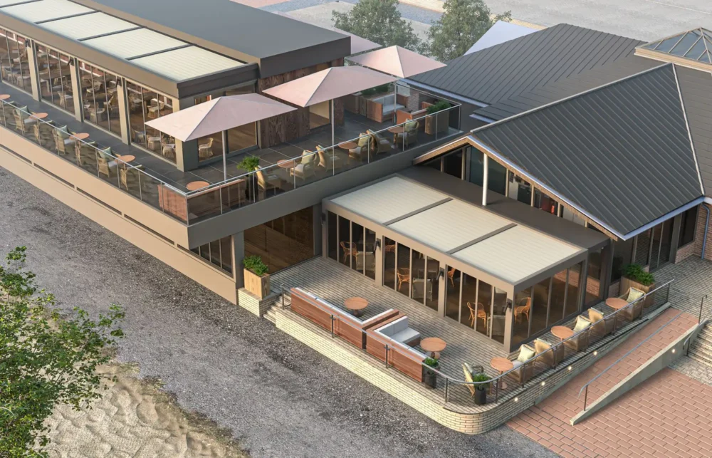 An impression of how the new Rockwater Sandbanks venue will look. Picture: Rockwater