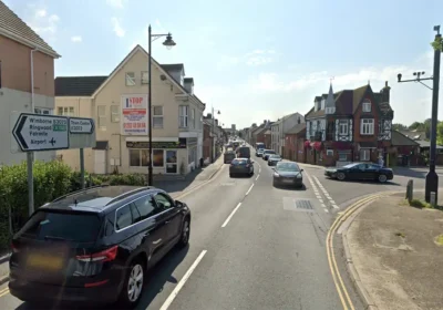 The crash happened at the junction of Fairmile Road and Stour Road, in Christchurch. Picture: Google