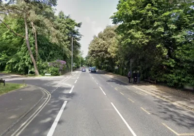 The incident occurred in Lindsay Road, Poole, on Friday morning. Picture: Google