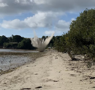 A bomb was detonated on Middle Beach in Studland Picture: Swanage Coastguard