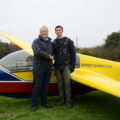 James with his instructor Nick Picture: Dorset Gliding Club