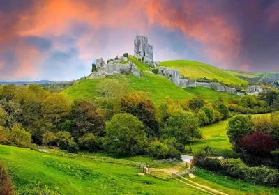 Corfe Castle, in Dorset, makes the list. Picture: Gandalf The Blue/Pixabay