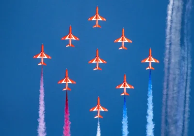 The Red Arrows will take to the skies above Swanage Carnival on July 26. Picture: RAF