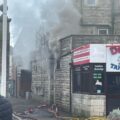 Smoke was seen coming from the takeaway Picture: JustGiving