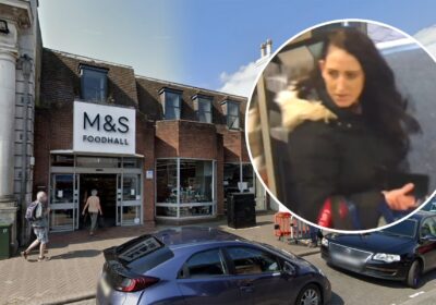 The incident unfolded at M&S in Christchurch. Pictures: Google/Dorset Police