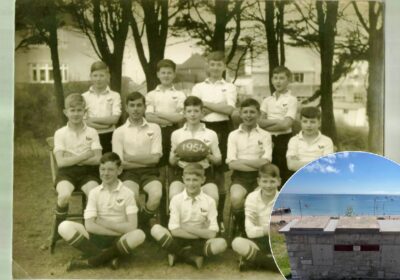 Forres School rugby team in 1954, David North-Lewis back row second from left Picture: Seb Warner
