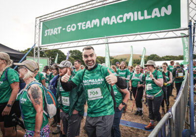 Mighty Hikers at the start line Picture: Macmillan