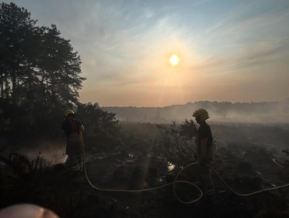 The tireless firefighters have been working non-stop Picture: Swanage Fire Station