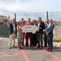 Robert Bertram, Chief Executive of the HELP Appeal, presents the final £500,000 instalment of their £2million donation to Dorset County Hospital staff Picture: DCH