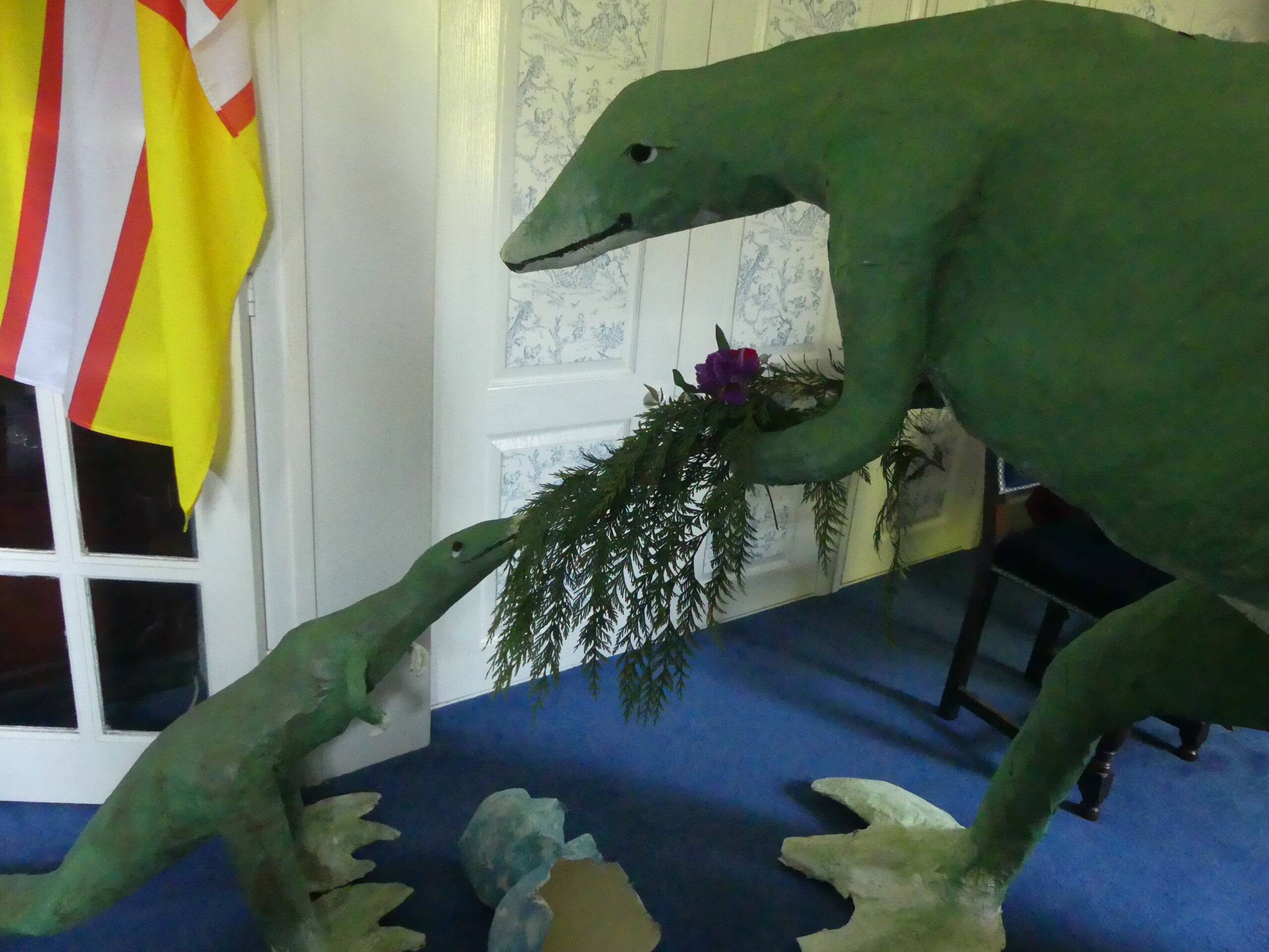 Come and say hello to Demelza the flower-powered dinosaur at this year’s Wimborne Flower Festival, supported by Wimborne BID Picture: Anthony Oliver