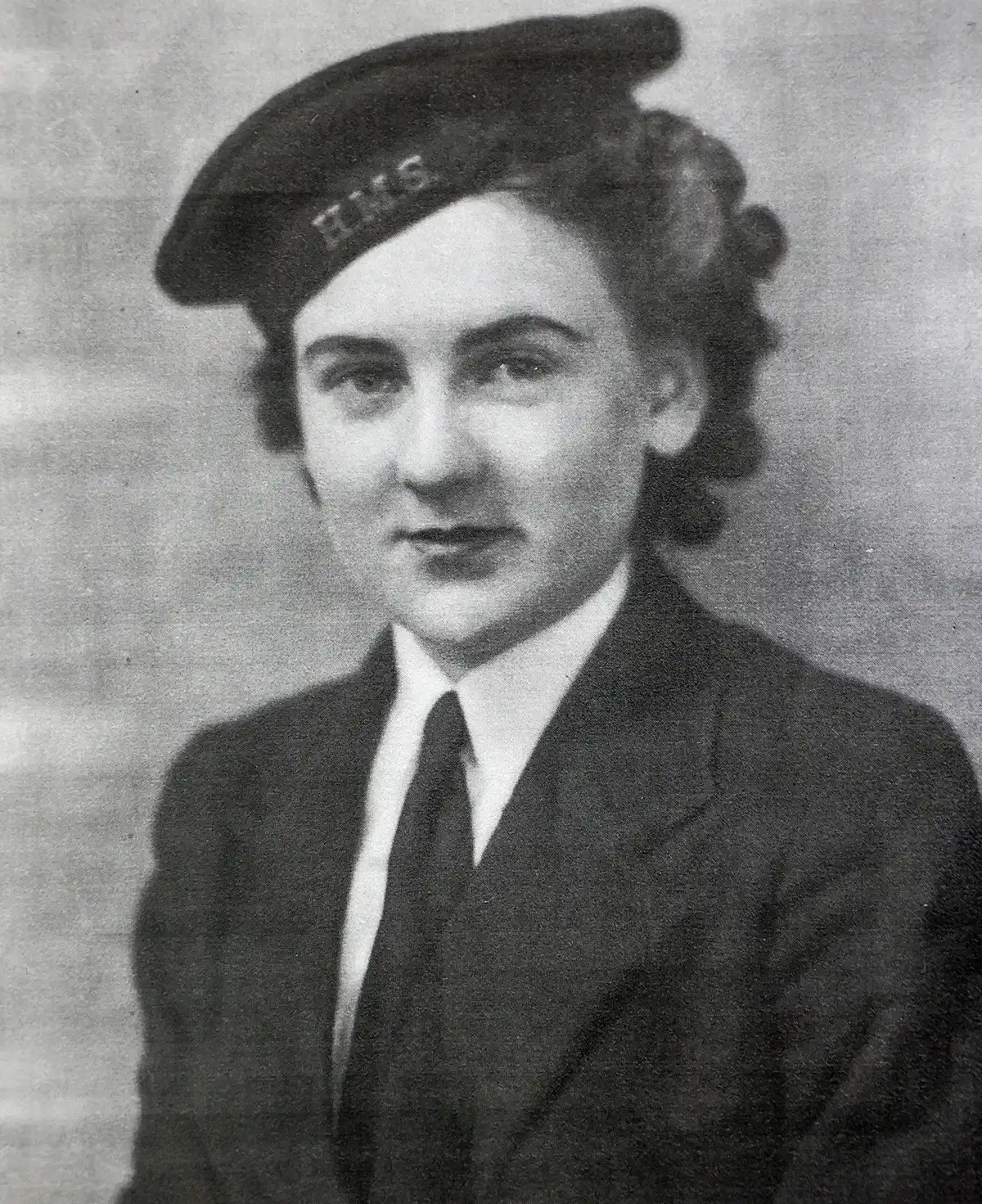 Kathleen as a young Wrens recruit